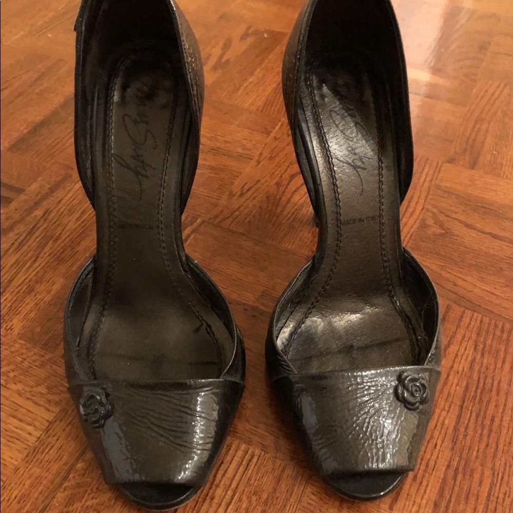 Miss sixty silver / grey metallic heals